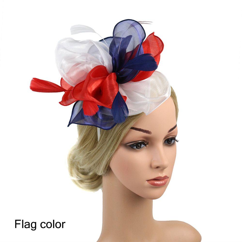 Hat Royal Ascot Race Wedding Fascinator Hats Headwear Cocktail Tea Party Feather Flower Headband