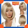 European Short Wig Women's Fashion Straight Wig With Bangs