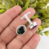 Green Tourmaline Gemstone 925 Sterling Silver Handmade Jewelry Men's Cufflink CL-2-5