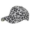 WHITE FANG Leopard Print CA334 Hat, Cap, Animal, Stylish, Cool, Casual, Men's, Women's, (01 Gray)