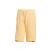 Neo Solid Color Casual Straight-Leg Shorts Unisex Bottoms Amber-Yellow HS6825