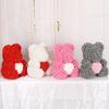 500 Pieces Teddy Bear of Roses 3.5cm Foam Wedding Decorative Christmas Decor for Home Diy Gifts Box Artificial Flowers KTY