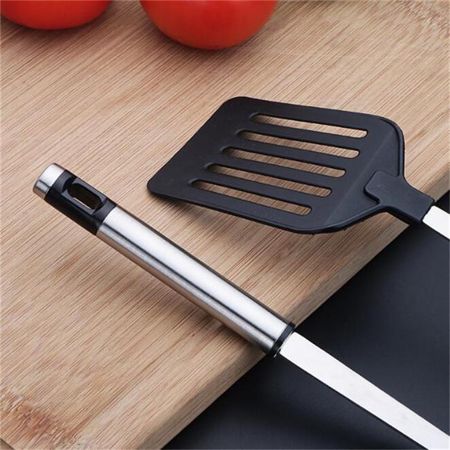 Stainless Steel Pancake Fried Steak Shovel with Oil Leakage Function PP Handle Kitchen Cooking Tools