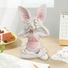 Yousheng Meditation Cat Figurine Resin Buddha Hairless Cat Ornaments Sit In Meditation Zen Cat Sculpture Home Decor Gift for Meditation Enthusiasts