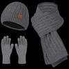 Knitted Hat, Scarf, and Gloves Set