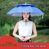 Rain Umbrella Hat Foldable Sun Shade Waterproof Fishing Headwear Cap Beach Head Hats Double-Layer Uv Protection Sunscreen