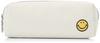 Smile Pencil Stationery Makeup Cosmetic Travel Large 30321 Case, Case, Pouch, Pouch, Pouch, Nylon, Capacity, Two-Compartment Design, Off-White,