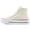 Chuck Taylor All Star Lift Platform Archive Stars Comfortable and Versatile High-top Canvas Shoes for Women In White