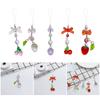 Simple Cherry Strawberry Phone Charm Straps Car Key Hangings Pendants Fashion Bag Decoration Lanyard Purse Accessories