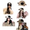 Lady Winter Hat Cartoon Lamb Head Shape Thick Fleece Ear Protection Dome Heat