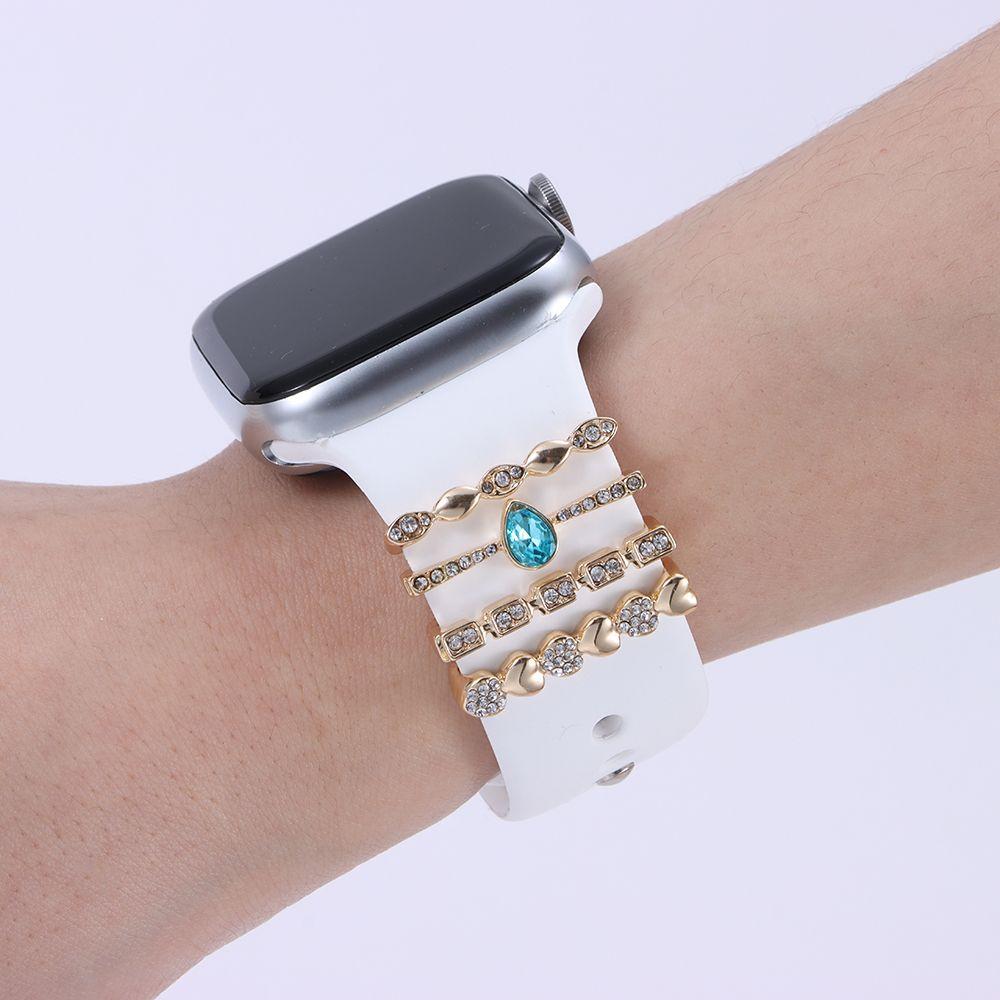 Креативный бриллиантовый браслет, ремешок для часов, украшение, декоративное кольцо, ремешок, аксессуары, подвески для наручных ремней