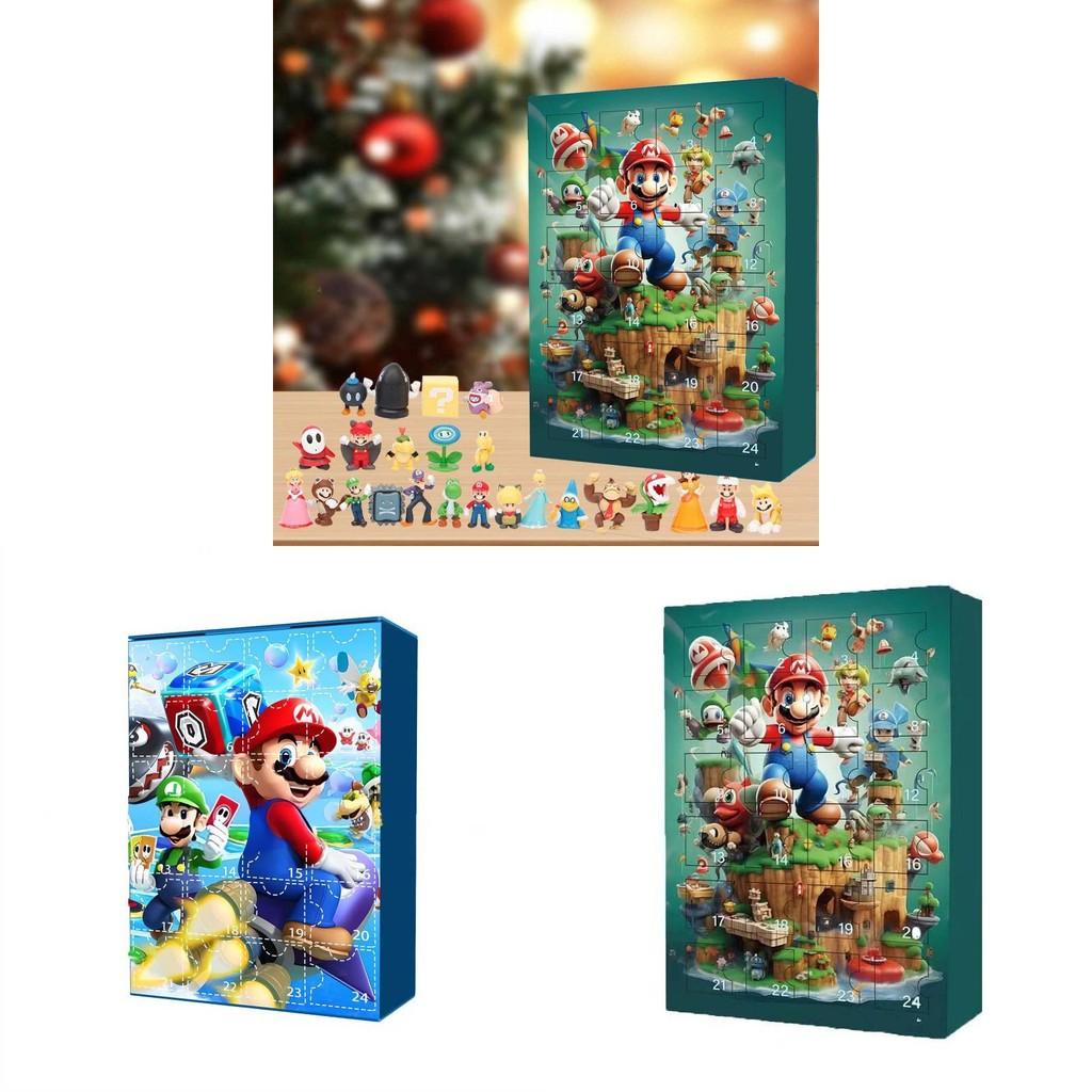 Bros Super Mario Advent Calendar 24 Days Xmas Countdown Gifts Blind 24pcs Box