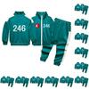 Children's Fashionable Printed Long Sleeved Zipper Loose Sweatshirts Jacket Casual Pants Set