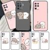 Peach Cat For OPPO Find X3 X5 Pro A9 A5 A31 2020 A15 A16 A52 A72 A1K A83 A91 A54 A74 A94 A53S Case
