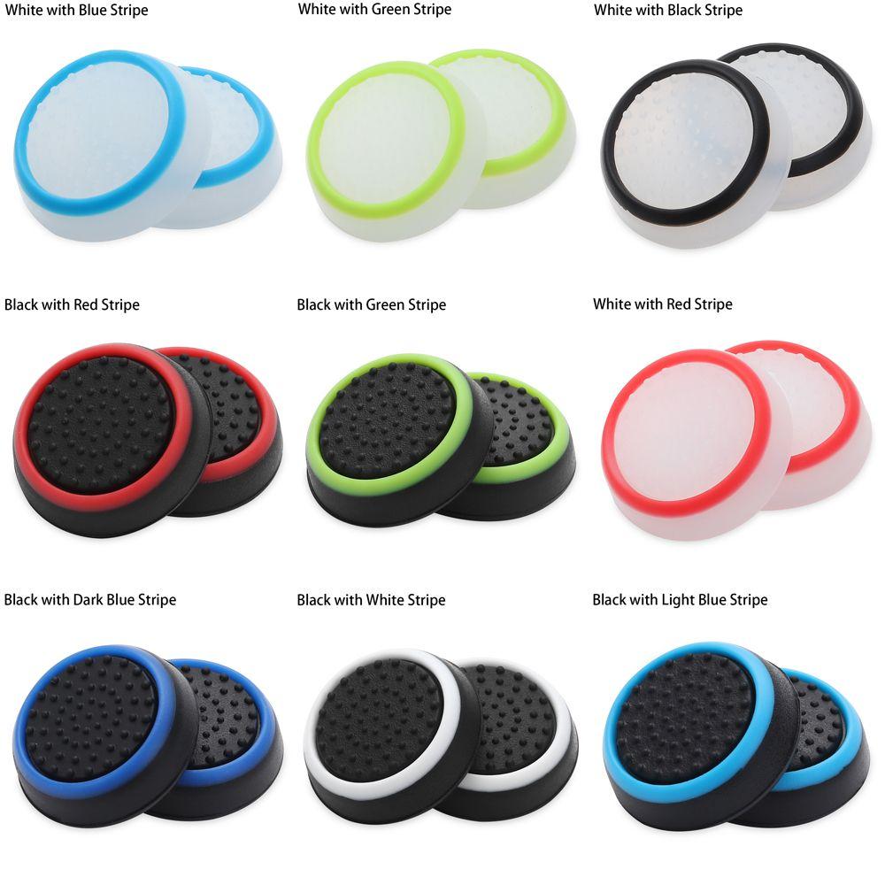 Luminous Silicone Game Controllers Protect Cover Game Accessory Joystick Cap Thumb Stick Grip Caps