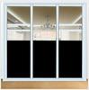 Black Opaque Window Film Privacy Static Cling Non Adhesive Film Stained Glass Vinyl Film Sun Blocking Window Sticker Decoration