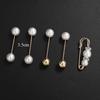 Fashion Pearl Rhinestones Brooch Pin Brooches For Women Sweater Shirt Lapel Pin Buckle Brooch Pins Set Clothes Accessories Gift