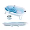 Baby Bath Foldable Bath for Babies Years Old Includes Thermometer Improved Sponge Bath Net Easy To Store Design for Babies Kids Bath Safety Baby Bath
