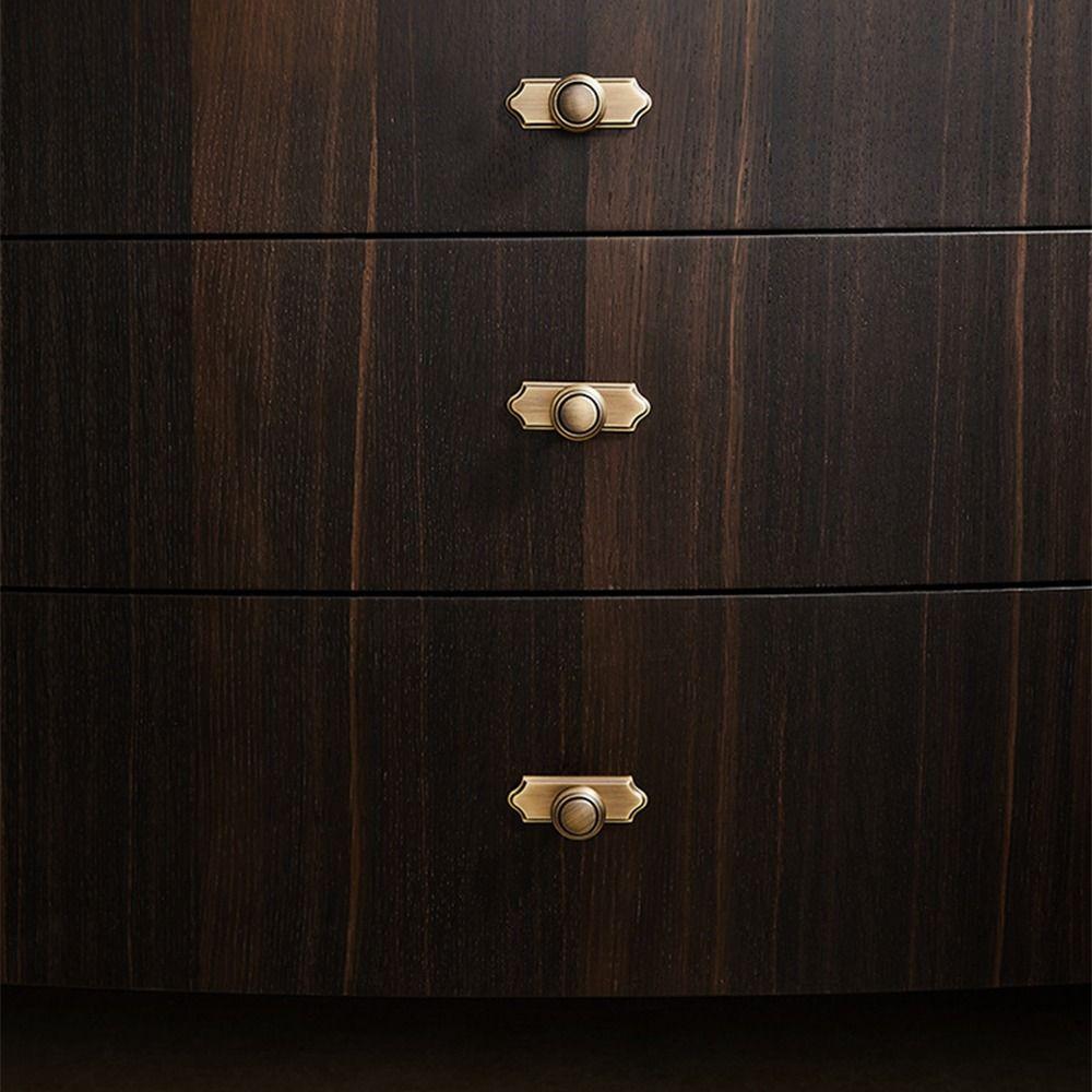 Gold Round Brass Cabinet Pull Nordic Cabinet Door Handle Wardrobe Pulls Drawer Cabinet