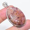 Natural Dolomite Gemstone 925 Sterling Silver Jewelry Pendant 2.05" L9Q07
