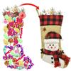 Hanging Christmas Gift Socks Large Size Xmas Gift Bag Navidad Christmas Stocking  Christmas Decor