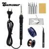 Adjustable Temperature Solder Iron 80W 220V / 110V LCD Electric Soldering Iron Welding Repair Tools