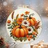 Halloween Stamped Cross Stitch Embroidery Kits with Hoop Cloth Color Thread