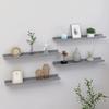 VidaXL Wall Shelves 4 Pcs Grey 60x9x3 Cm