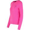 Polo Ralph Lauren Logo Embroidered Crew Neck Long Sleeve Knit Sweater Women Sweater Pink 211971865-008