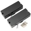 Artec MDC5 Ceramic Bass Soap Bar Pickup Set for Electric Bass Black 5-String Neck/Bridge,