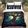 Tree of Life Printed Bedding Sets Exquisite Bed Supplies Set Duvet Cover Bed Comforter Set Bedding Set Luxury Birthday Gift