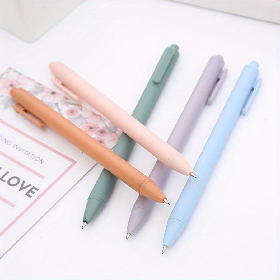 20pcs 0.5mm Pen Tip Macaron Morandi Retro Color Press Gel Pen Combination Student Pen Stationery Office Supplies Water-based Signature Pen