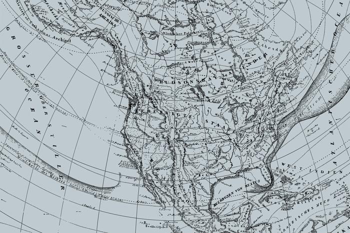 Photomural Old Map Self-Adhesive Mural 416x254