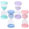 Cocoriko Hourglass Set of 4, Colorful and Stylish, 5-Minute, 10-Minute, 15-Minute, and 30-Minute Timers, Cute and Unbreakable, Perfect for Kids, Bath,
