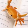 Simulation Crab Pen Holder Plastic Weightlifting Crab Stationery Pencil Stand Home Office Desktop Decoration Ornament