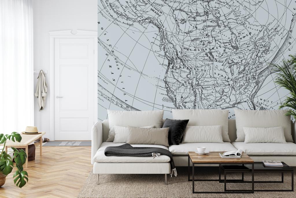 Photomural Old Map Self-Adhesive Mural 416x254