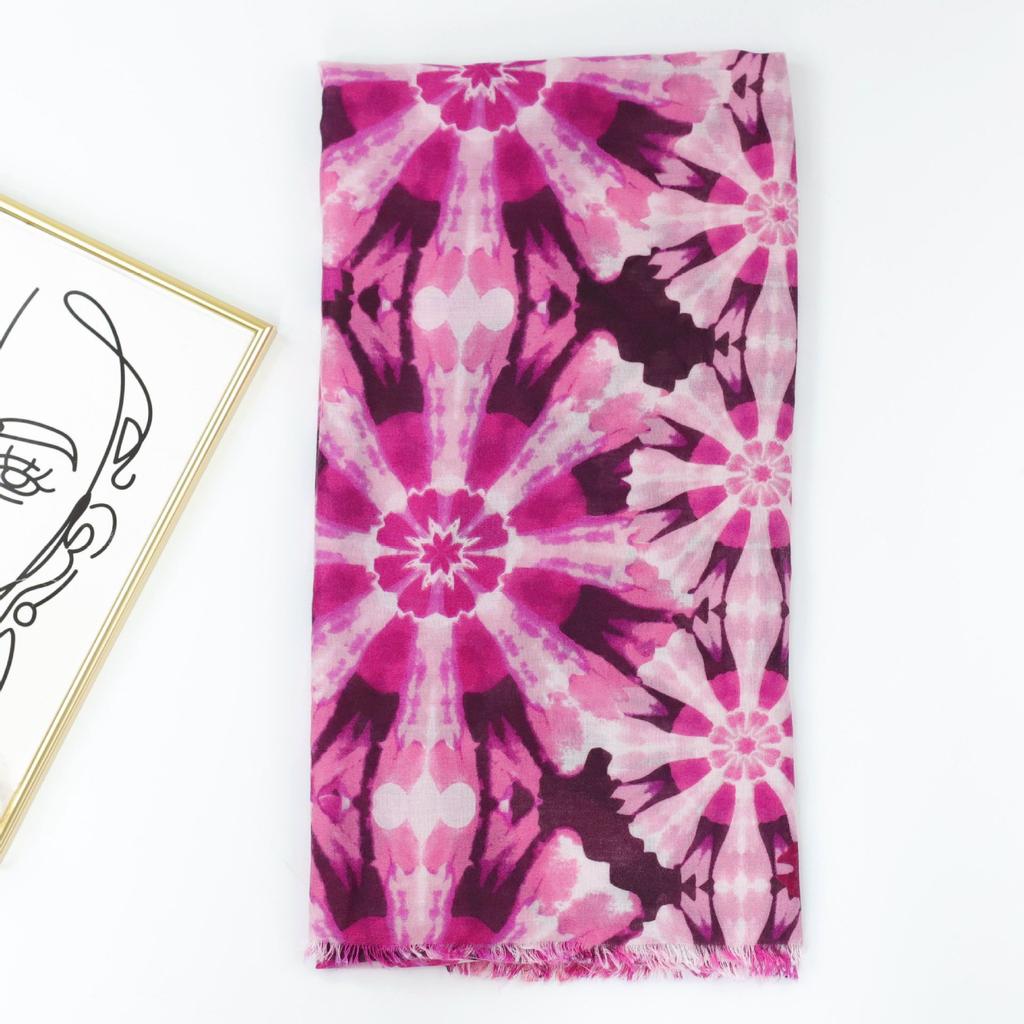 2024 Spring And Autumn Winter New Cotton And Hemp Long Thin Scarf Travel Versatile Sunscreen Warm Shawl For Women