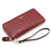 KANGAROO KINGDOM Fashion Women Wallet Genuine Leather Long Zipper Clutch Purse Card Holder Phone Wallet Brand