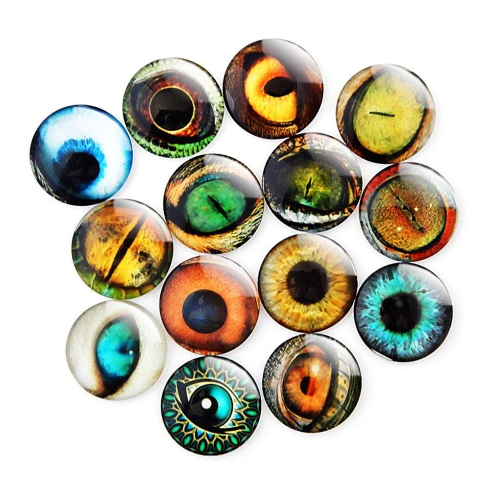 20pcs/10pairs Crystal Puppet Crystal Eyes 6mm-20mm Glitter Crystal Eyes  DIY Doll Accessories