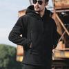 Tactical Fleece Jacket Men Winter Warm Hooded Military Jacket Casual Outdoor Hiking Hoodie Outerwear Coat with Many Pockets
