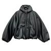 Spring Autumn High Street Black Color Pu Leather Coat Men's Casual Loose Zipper Hooded Jackets Oversized