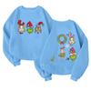 Children's Fashionable Lightweight Long-sleeved Round Neck Pullover With Pockets Printed Pullover