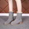 Winter New Boots Medium Tube Two Wear Warm Snow Boots Women Round Head