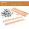 Wood Candle Wicks 10Pcs Candle Cores Natural Wood Wick With Iron Stand,Wooden