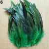 50Pcs 13-20cm Natural Cock Rooster Tail Feathers for DIY Clothes Decor