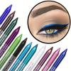 14-Color Colorful Eyeliner, High-color Pearl Glitter Metal Smoked Punk Gothic Eyeliner, Long-lasting Waterproof Eyeliner