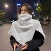 Korean Aesthetic Scarf Women Winter Outer Wear Warm Knit Neck Cover Fake Collar Shawl