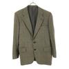 Burberrys 90s Wool Glen Check Pattern Tailored Jacket Beige X Black Old Men's Used