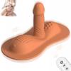 Double Stimulation Wearable Vibrator Silicone Suction Cup Dildo Seat Adult Sex Toy for Women