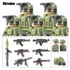 Modern Military SWAT Building Blocks Russian Soldiers Figures US Camouflage Armors Equipment Bricks Toys Compatible  Boys